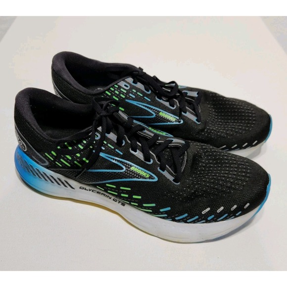 Brooks Glycerin GTS 20 Mens 12.5 Shoes Black Blue Or Running Walking 1103831D006 main image 10